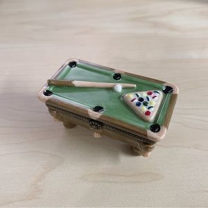 PHB Midwest Cannon Falls Hinged Trinket Box pool Table Rare to find